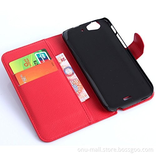 China Factory Magnetic Wallet Style Flip PU Leather Case for Wiko Darkfull Cover with Card Slots